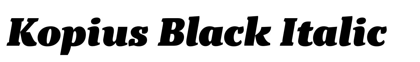 Kopius Black Italic